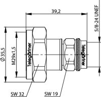 Adapter 7-16 - N, 50 Ohm (m-m) (Telegärtner...