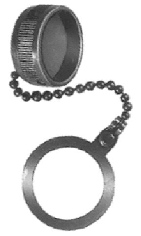 Abdeckkappe CW-339 mit Kette zu U 79/U grünoliv/matt (Telegärtner H00030A0589)