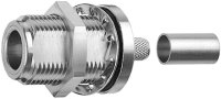N-Kabeleinbaubuchse Cr/Cr Ag/TA G30 (1.5/3.8)...