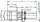 BNC-Kabeleinbaubuchs Cr/Cr 50 Ohm G1 (RG-58C/U) (Telegärtner J01001A0078)