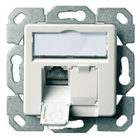 Modulaufnahme AMJ-S 2-fach UP/50 alpinweiß inkl. 2...