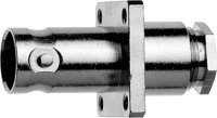 BNC-Kabeleinbaubuchse m. Flansch 75 Ohm löt...