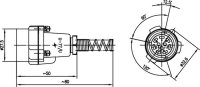 NF-Kabelstecker U-77/U; Ø=7,5mm mit St.-Bajonett...