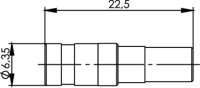 SMB-Kabelbuchse TA, 50 Ohm G13 (0.4/2.5), G50...