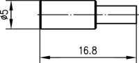 MCX-Kabelbuchse Cr/Cr Au RG-174/U, RG-188A/U, RG-316/U...