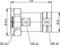 7-16 Kabelstecker SIMFIX G23 (1/2" FLEX)...