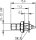 SMB-Einbaustecker Au Einbau von hinten (Telegärtner J01160A0031)