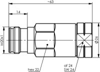 4.3-10 Kabelbuchse SIMFix Pro G23 (1/2" Flex)...
