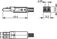 STX LC-D SM Steckereinsatz (Telegärtner F80073A0001)
