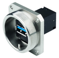 TOC Flanschset IP68 USB-Keystone 3.0 (f-f)  Typ A...