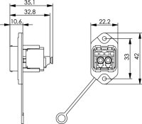 STX V14 Norm-Flanschset LC-D Kupplung SM M...
