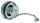 TOC Flanschschutzkappe IP68 Messing vernickelt, mit Drahtseil (Telegärtner H60030A0000)