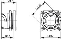 STX V1 Flansch (Telegärtner H86000A0001)
