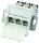 Modulaufnahme AMJ-S 3-fach UP/50 flex inkl. 3 AMJ-S Module Cat.6A T568B (Telegärtner J00020A0513)