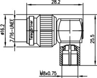 Winkeladapter TNC-FME (m-m) (Telegärtner J01019A0012)