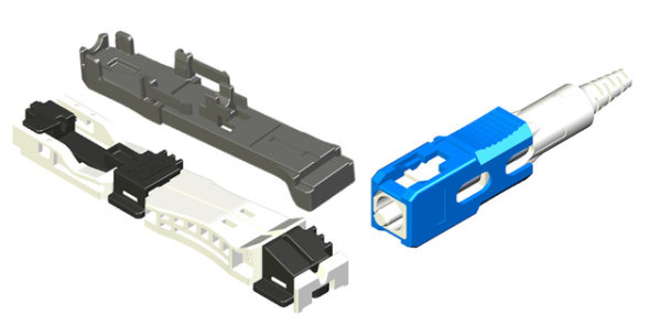 FFP-Set SC OS2/APC 250/900 mit Montagehilfe (Telegärtner J08080F2000)