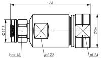 2.2-5 Kabelstecker SIMFix Pro Push-Pull, 50 Ohm G23...