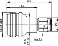 Adapter N-SMA, 50 Ohm, TA (F-M)  J01027B0016...