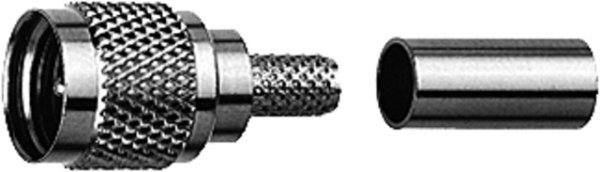 MINI-UHF-Stecker Cr/Cr G1 (RG-58C/U) (Telegärtner J01045F0000)