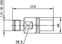 Adapter SMA-SMB (F-F) 50 Ohm (Telegärtner J01155A0041)
