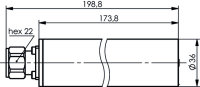 4.3-10 Abschlusswiderstand (m) Screw, 30 W 650-3000 MHz,...