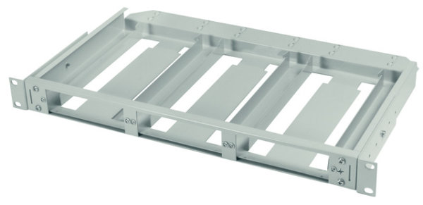 LWL 19" Baugruppenträger 1 HE für max. 3 Module 3 HE/7 TE (Telegärtner H02030A0581)