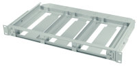 LWL 19" Baugruppenträger 1 HE für max. 3 Module 3 HE/7 TE (Telegärtner H02030A0581)