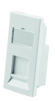 Faceplate 180°, 25x50 with shutter, white...