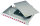 19" LWL-RANGIERVERT.BASIS eco, 1 HE M.24xLC-DUPLEX-KPL. (Telegärtner H02030A9452)