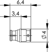 SMP-Kabelbuchse, Lt/Lt, 50 Ohm G11 (UT-85) (Telegärtner J01391A0011Y)