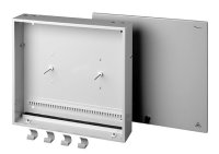 LWL-Wandspleißbox  RAL 7035 440x440x95 mm (Telegärtner H02050A0006)