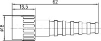 BNC-Kabelstecker Cr. isol.75 Ohm G2 (RG-59C/U)...