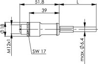 STX M12x1 VL X-kod. Cat.6A (ISO/IEC)...