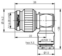 TNC-Kabelwinkelstecker lt/kl., 50 Ohm G1 (RG-58C/U), IP67...