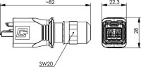 STX V14 LC-D Steckerset SM M (Telegärtner J88073A0014)