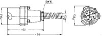 NF-Kabelbuchse mit Metallrückteil U 78/U-M, für...