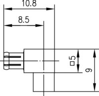 MCX-Kabelwinkelstecker löt Au G10 (UT-141)...