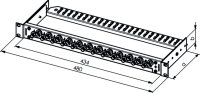 19" Rangierverteiler Economy V 2 HE voll...