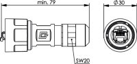 STX V1 RJ45 Steckerset AWG24-27 Cat.6A (ISO) M...