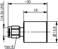 SMA-Abschlusswiderstand (m), 50 Ohm 2 W, 18 GHz...
