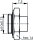 Kabelabfangung löt, Ag, IP67 G10 (RG-402/U); 1673A; UT-141 (Telegärtner H01010C0001)