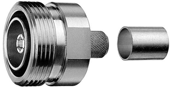 7-16 Kabelbuchse Cr/Cr RG-214/U (Telegärtner J01121A0143)