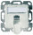 Modulaufnahme AMJ-S 1-fach UP/50 alpinweiß inkl. 1 AMJ-S DD Modul Cat.6A T568B (Telegärtner J00020A0521)
