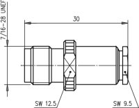 TNC-Kabelbuchse 50 Ohm G1 (RG-58C/U), LMR-195...