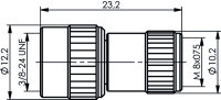 Adapter MINI-UHF/FME (M-M) (Telegärtner J01048A0000)
