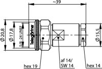 N-Kabelstecker 50 Ohm, IP67 Low Loss 240 Kabel,...