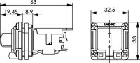 STX V6 Flanschset AMJ-Modul K Cat.6A (Telegärtner...