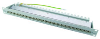 19" Patch Panel geschirmt,1HE, RAL 7035 MPP24-HS K...