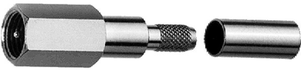 FME-Kabelstecker Cr/Cr PP RG-58C/U; PP Innenleiter Cr (Telegärtner J01700A0006)