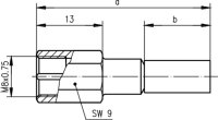 FME-Kabelstecker Cr/Cr PP RG-58C/U; PP Innenleiter Cr...